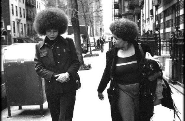 Angela Davis and Toni Morrison pictured in 1974